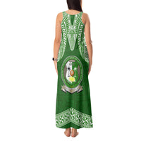 Tonga Liahona High School Tank Maxi Dress Traditional Ngatu and Polynesian Pattern LT03 - Polynesian Pride