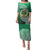 Tonga Saineha High School Family Matching Puletasi Dress and Hawaiian Shirt Traditional Ngatu and Polynesian Pattern LT03 Mom's Dress Green - Polynesian Pride