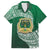 Tonga Saineha High School Family Matching Short Sleeve Bodycon Dress and Hawaiian Shirt Traditional Ngatu and Polynesian Pattern LT03 Dad's Shirt - Short Sleeve Green - Polynesian Pride