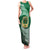 Tonga Saineha High School Family Matching Tank Maxi Dress and Hawaiian Shirt Traditional Ngatu and Polynesian Pattern LT03 Mom's Dress Green - Polynesian Pride