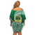 Tonga Saineha High School Off Shoulder Short Dress Traditional Ngatu and Polynesian Pattern LT03 - Polynesian Pride