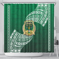 Tonga Saineha High School Shower Curtain Traditional Ngatu and Polynesian Pattern LT03 - Polynesian Pride