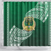 Tonga Saineha High School Shower Curtain Traditional Ngatu and Polynesian Pattern LT03 - Polynesian Pride