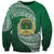 Tonga Saineha High School Sweatshirt Traditional Ngatu and Polynesian Pattern LT03 Unisex Green - Polynesian Pride