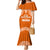 Tonga Tailulu College Family Matching Mermaid Dress and Hawaiian Shirt Traditional Ngatu and Polynesian Pattern LT03 Mom's Dress Orange - Polynesian Pride