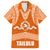 Tonga Tailulu College Family Matching Off Shoulder Long Sleeve Dress and Hawaiian Shirt Traditional Ngatu and Polynesian Pattern LT03 Dad's Shirt - Short Sleeve Orange - Polynesian Pride