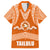 Tonga Tailulu College Family Matching Short Sleeve Bodycon Dress and Hawaiian Shirt Traditional Ngatu and Polynesian Pattern LT03 Dad's Shirt - Short Sleeve Orange - Polynesian Pride