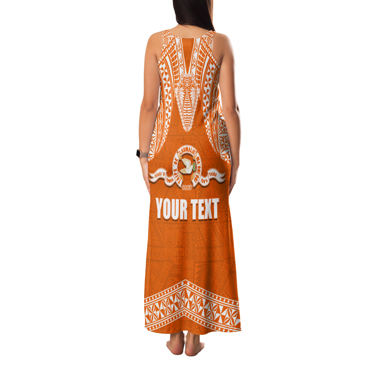 Tonga Tailulu College Family Matching Tank Maxi Dress and Hawaiian Shirt Traditional Ngatu and Polynesian Pattern LT03 - Polynesian Pride