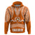 Tonga Tailulu College Hoodie Traditional Ngatu and Polynesian Pattern LT03 Pullover Hoodie Orange - Polynesian Pride