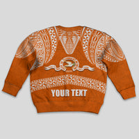 Tonga Tailulu College Kid Ugly Christmas Sweater Traditional Ngatu and Polynesian Pattern LT03 - Polynesian Pride