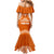 Tonga Tailulu College Mermaid Dress Traditional Ngatu and Polynesian Pattern LT03 - Polynesian Pride