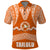 Tonga Tailulu College Polo Shirt Traditional Ngatu and Polynesian Pattern LT03 Orange - Polynesian Pride