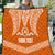 Tonga Tailulu College Quilt Traditional Ngatu and Polynesian Pattern LT03 Orange - Polynesian Pride