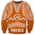 Tonga Tailulu College Sweatshirt Traditional Ngatu and Polynesian Pattern LT03 Unisex Orange - Polynesian Pride