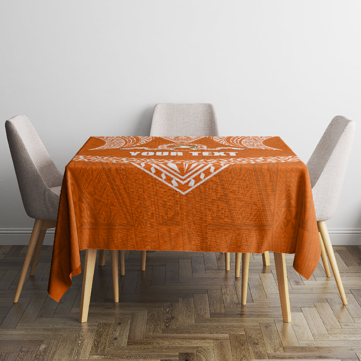 Tonga Tailulu College Tablecloth Traditional Ngatu and Polynesian Pattern LT03 - Polynesian Pride