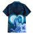 Dolphin Couple Love Story Valentine Day Family Matching Short Sleeve Bodycon Dress and Hawaiian Shirt With Polynesian Tribal Tattoo Blue Style LT03 - Polynesian Pride