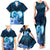 Dolphin Couple Love Story Valentine Day Family Matching Tank Maxi Dress and Hawaiian Shirt With Polynesian Tribal Tattoo Blue Style LT03 - Polynesian Pride