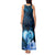 Dolphin Couple Love Story Valentine Day Tank Maxi Dress With Polynesian Tribal Tattoo Blue Style LT03 - Polynesian Pride