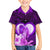 Dolphin Couple Love Story Valentine Day Family Matching Puletasi and Hawaiian Shirt With Polynesian Tribal Tattoo Purple Style LT03 Son's Shirt Purple - Polynesian Pride