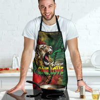 Aotearoa One Love Apron Reggae Lion with Kakahu Huruhuru LT03 - Polynesian Pride