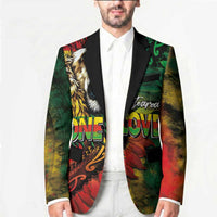 Aotearoa One Love Blazer Reggae Lion with Kakahu Huruhuru LT03 - Polynesian Pride