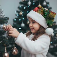 Aotearoa One Love Christmas Santa Hat Reggae Lion with Kakahu Huruhuru LT03 - Polynesian Pride