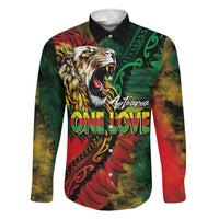 Aotearoa One Love Family Matching Mermaid Dress and Hawaiian Shirt Reggae Lion with Kakahu Huruhuru