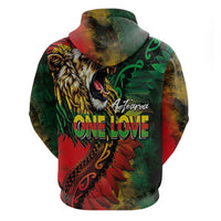 Aotearoa One Love Hoodie Reggae Lion with Kakahu Huruhuru LT03 - Polynesian Pride