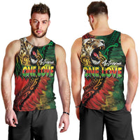 Aotearoa One Love Men Tank Top Reggae Lion with Kakahu Huruhuru LT03 - Polynesian Pride