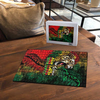 Aotearoa One Love Puzzle Reggae Lion with Kakahu Huruhuru
