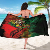 Aotearoa One Love Sarong Reggae Lion with Kakahu Huruhuru LT03 - Polynesian Pride