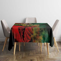 Aotearoa One Love Tablecloth Reggae Lion with Kakahu Huruhuru
