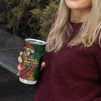 Aotearoa One Love Tumbler Cup Reggae Lion with Kakahu Huruhuru LT03 - Polynesian Pride