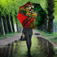 Aotearoa One Love Umbrella Reggae Lion with Kakahu Huruhuru LT03 - Polynesian Pride