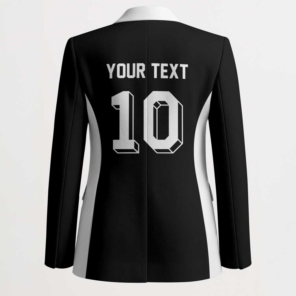 Custom Aotearoa Rugby Blazer Fern Blacks-Traditional Maori Motifs Design LT03 - Polynesian Pride