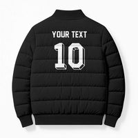 Custom Aotearoa Rugby Bomber Puffer Jacket Fern Blacks-Traditional Maori Motifs Design LT03 - Polynesian Pride