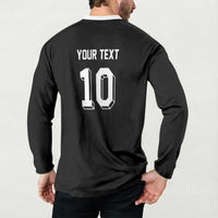 Custom Aotearoa Rugby Button Sweatshirt Fern Blacks-Traditional Maori Motifs Design LT03 - Polynesian Pride