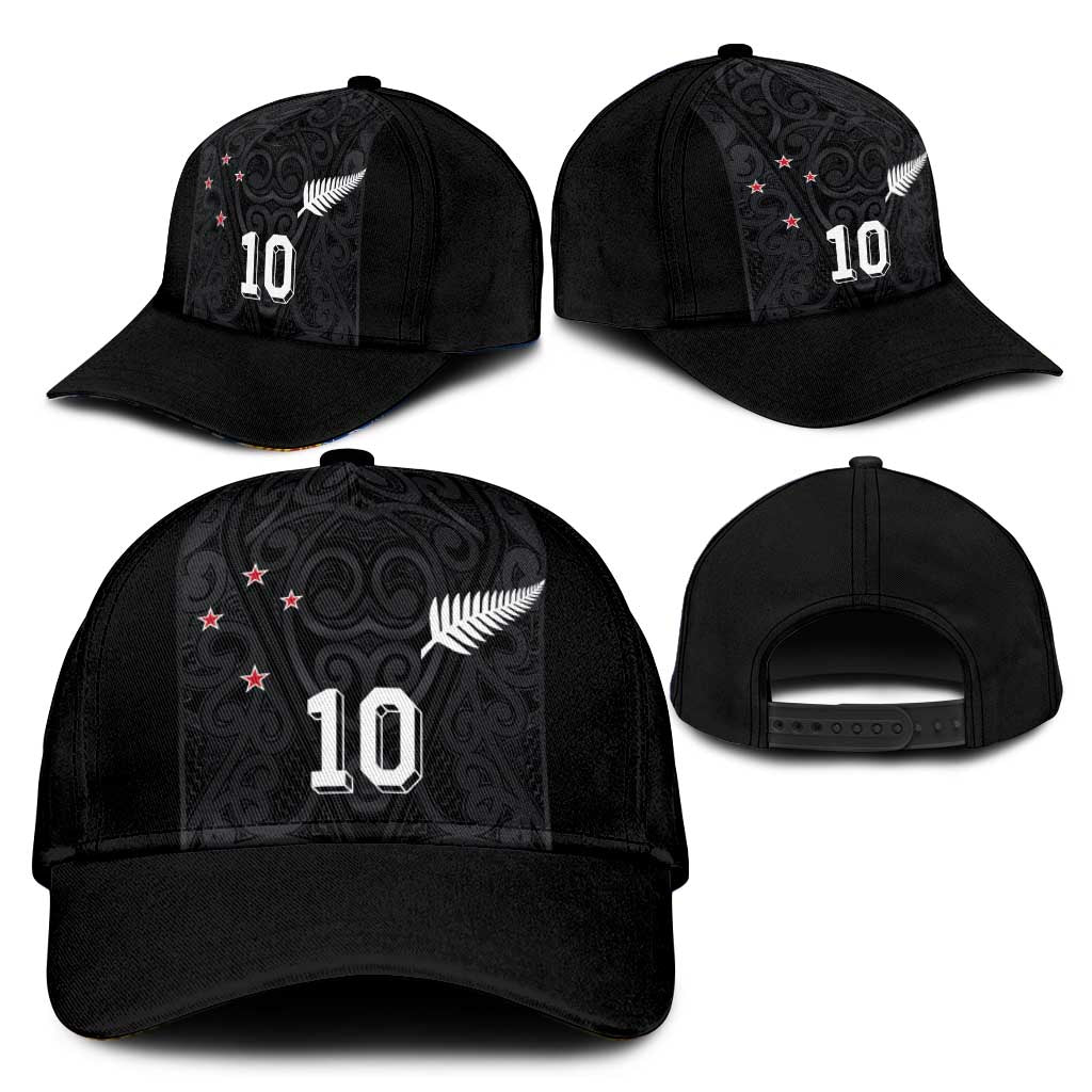 Custom Aotearoa Rugby Classic Cap Fern Blacks-Traditional Maori Motifs Design
