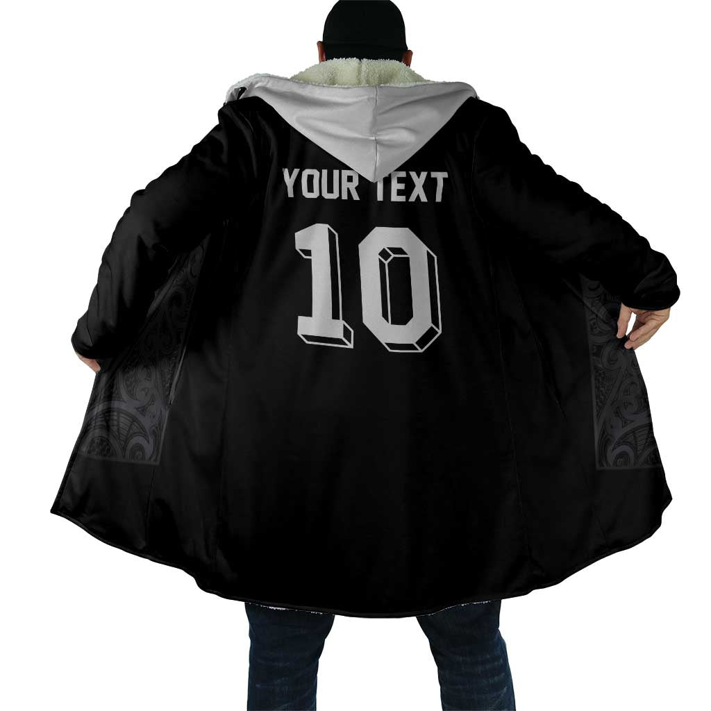 Custom Aotearoa Rugby Cloak Fern Blacks-Traditional Maori Motifs Design LT03 - Polynesian Pride