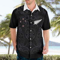 Custom Aotearoa Rugby Hawaiian Shirt Fern Blacks-Traditional Maori Motifs Design LT03 - Polynesian Pride