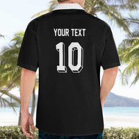Custom Aotearoa Rugby Hawaiian Shirt Fern Blacks-Traditional Maori Motifs Design LT03 - Polynesian Pride