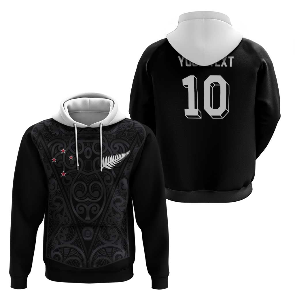 Custom Aotearoa Rugby Hoodie Fern Blacks-Traditional Maori Motifs Design LT03 - Polynesian Pride