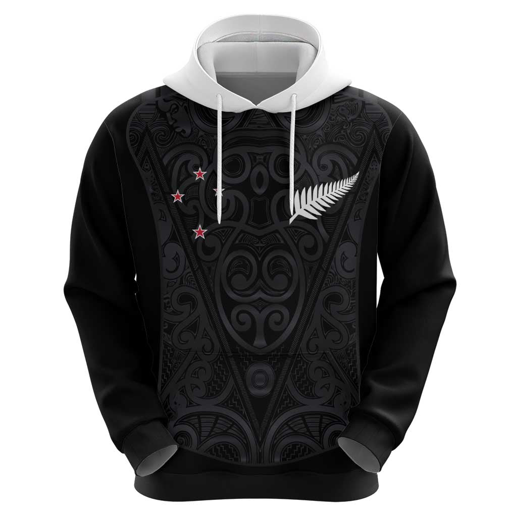 Custom Aotearoa Rugby Hoodie Fern Blacks-Traditional Maori Motifs Design LT03 - Polynesian Pride