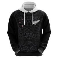 Custom Aotearoa Rugby Hoodie Fern Blacks-Traditional Maori Motifs Design LT03 - Polynesian Pride