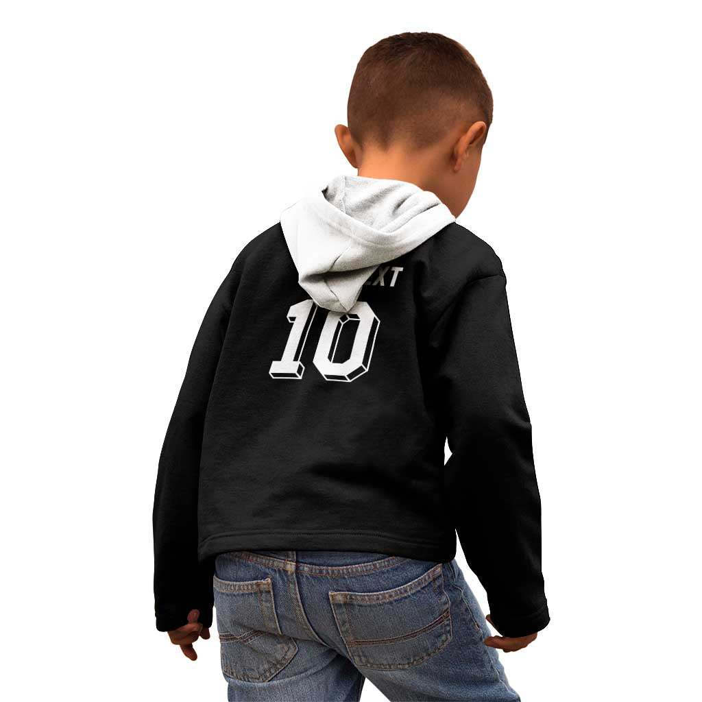 Custom Aotearoa Rugby Kid Hoodie Fern Blacks-Traditional Maori Motifs Design LT03 - Polynesian Pride