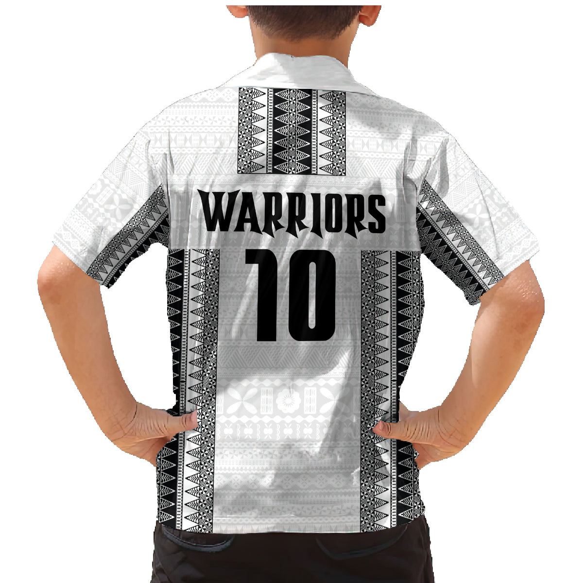 Fiji Rugby Warriors Family Matching Mermaid Dress and Hawaiian Shirt Masi Tribal Pattern Go Champion 2024