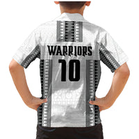 Fiji Rugby Warriors Family Matching Mermaid Dress and Hawaiian Shirt Masi Tribal Pattern Go Champion 2024