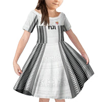 Fiji Rugby Warriors Family Matching Mermaid Dress and Hawaiian Shirt Masi Tribal Pattern Go Champion 2024