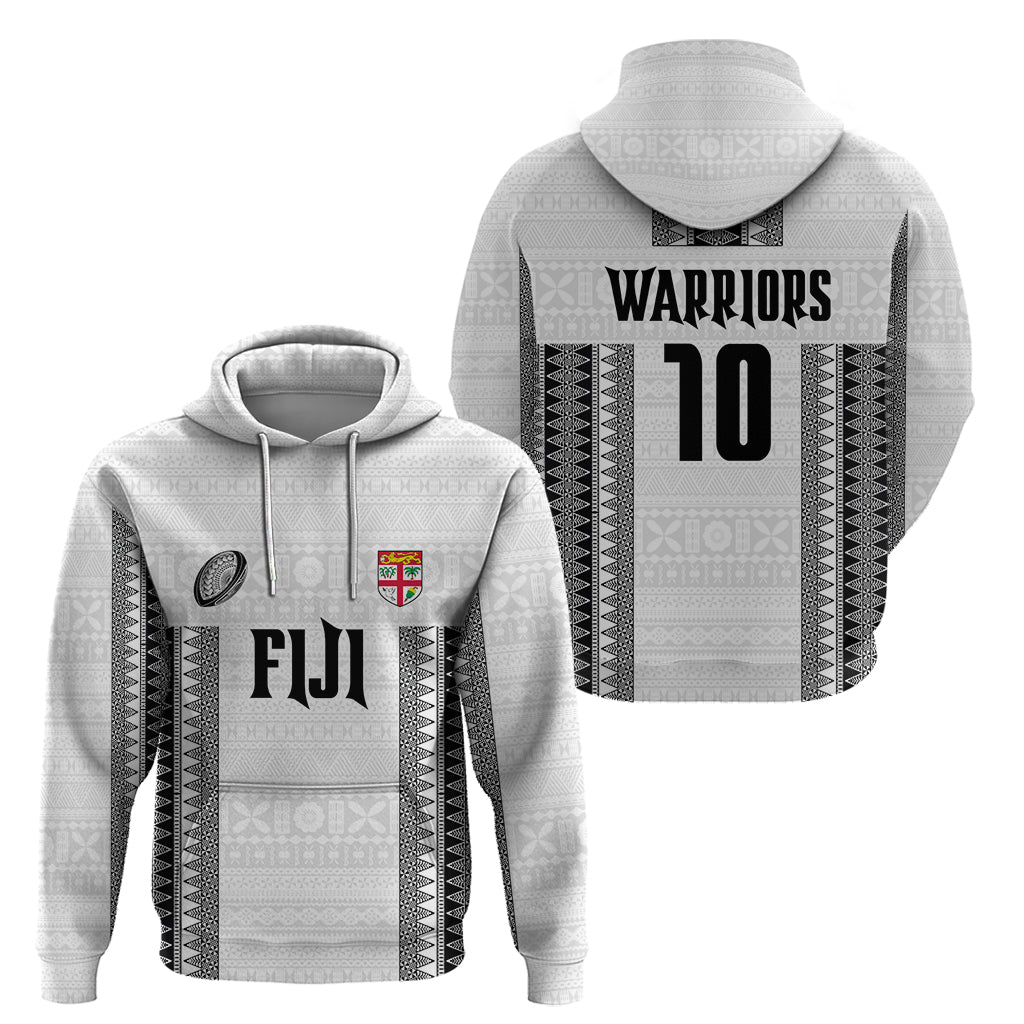 Fiji Rugby Warriors Zip Hoodie Masi Tribal Pattern Go Champion 2024