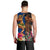 Hawaii and Samoa Together Men Tank Top Samoan Warrior and Beauty Hula Girl